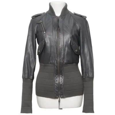 Lederjacke (Grün) von Patrizia Pepe Leder, Viskose