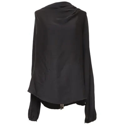 Blouse (Black) from Ahlvar Gallery Elastane, Silk