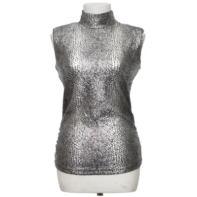 Top (Silver, Black) from Oxygene Elastane, Polyester