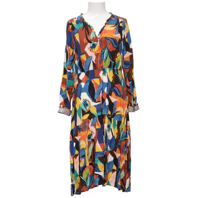 Kjole (Blå, Flerfarvet) fra Pom Amsterdam Viscose