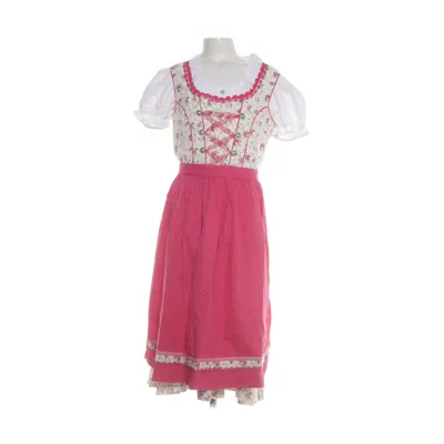 Dirndl (White, Pink, Multicolored) from Nübler Cotton