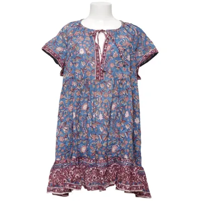 Jurk (Blauw, Meerkleurig) van Colores Katoen
