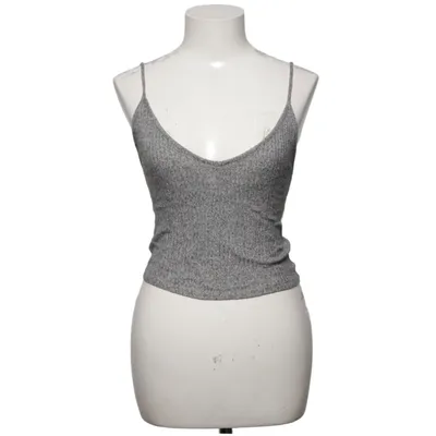 Crop top (Gray) from Brandy Melville Cotton, Elastane, Viscose