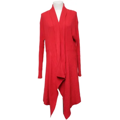Cardigan (Rouge) de Wivica Oest Soie, Viscose