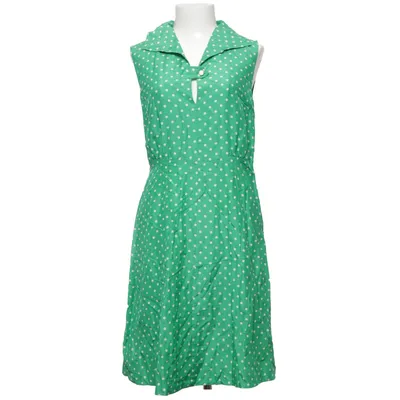 Dress (Green, White) from Edith & Ella Cotton, Silk, Viscose