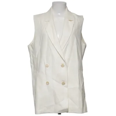 Gilet (Wit) van Maison 123 Acetaat, Katoen, Linnen