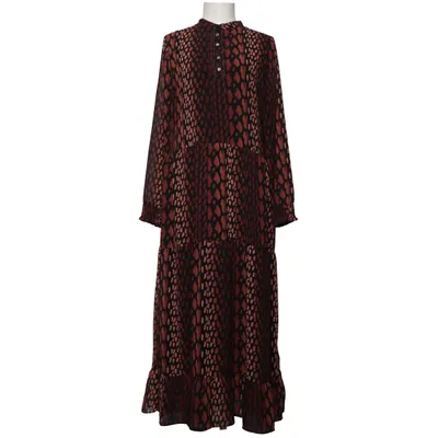 Robe longue (Marron, Noir) de Costamani Polyester, Viscose