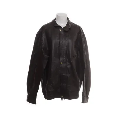 Läderjacka (Svart) från Woodland Polyester, Skinn