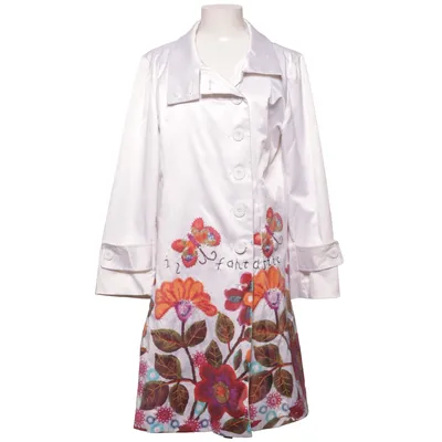 Jas (Wit, Meerkleurig) van Desigual Katoen, Elastaan, Polyester