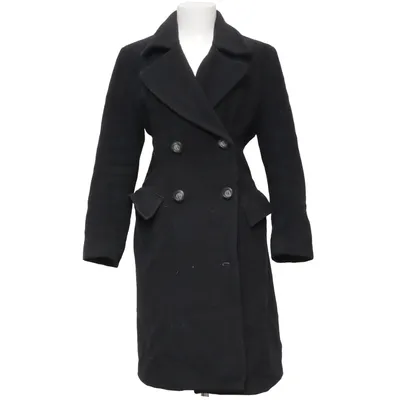 Coat (Black) from Claude Zana Mohair, Polyamide, Wool