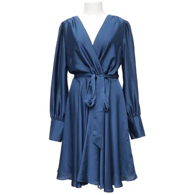 Wrap dress (Blue) from Swing