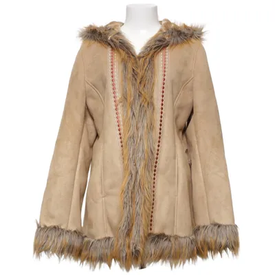 Shearlingjakke (Beige) fra Holloway Akryl, Polyester