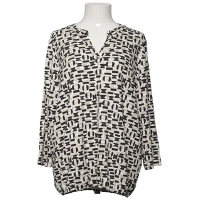 Blouse (Wit, Zwart, Beige) van Lisa Tossa Elastaan, Viscose