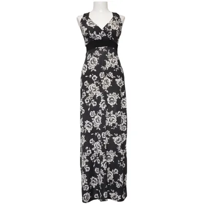 Maxikjole (Sort, Hvid) fra Progress Elastan, Polyester
