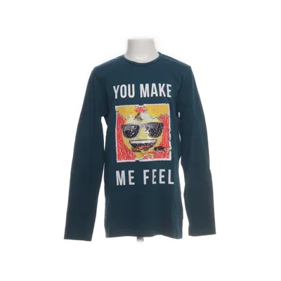 Långärmad t-shirt (Grön) från Emoji Bomull