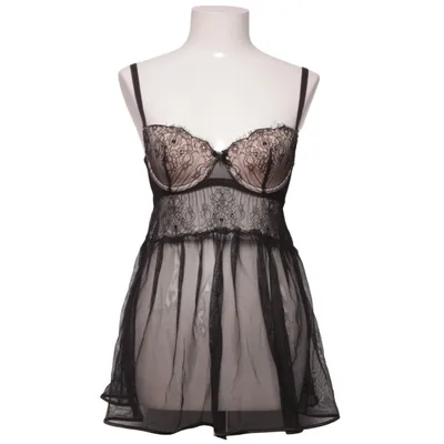 Negligé (Svart, Beige) från Hunkemöller Elastan, Polyamid