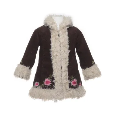 Vinterjakke (Brun, Pink, Hvid) fra H&M Bomuld, Polyester