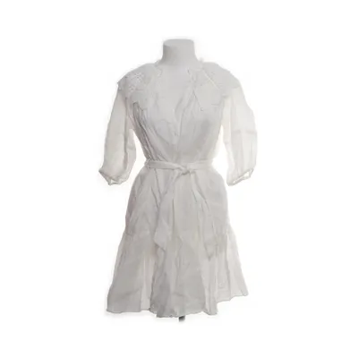 Robe chemise (Blanc) de Sandro Coton, Lin, Polyester