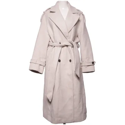 Coat (Beige) from Bershka Polyester