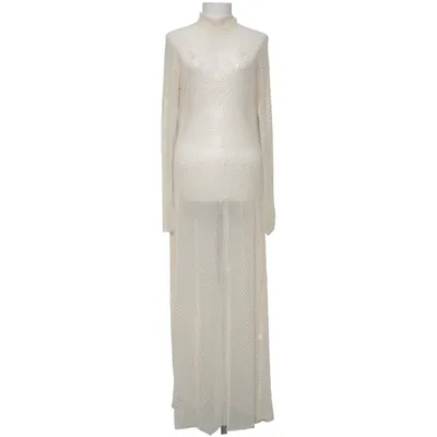 Maxikjole (Beige, Flerfarvet) fra H&M Polyester, Elastan