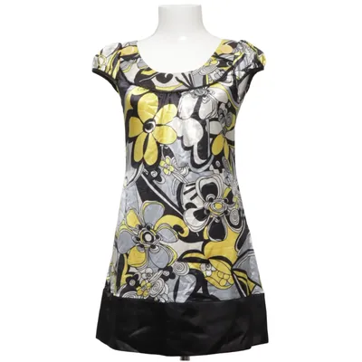 Dress (Black, Yellow, Multicolored) from Bizz Polyester