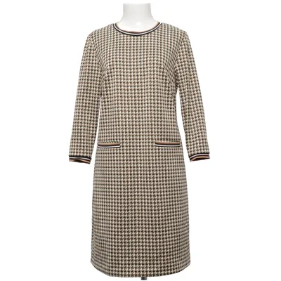 Dress (Brown, Black, White) from Bialcon Elastane, Polyamide, Polyester