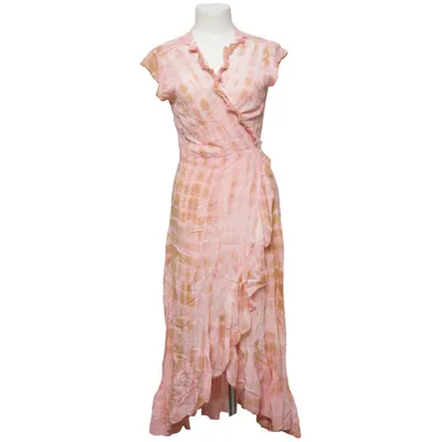 Robe portefeuille (Rose, Marron) de Coconut Milk by Stajl Viscose