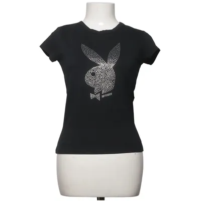 T-shirt (Svart) från Playboy Bomull, Elastan