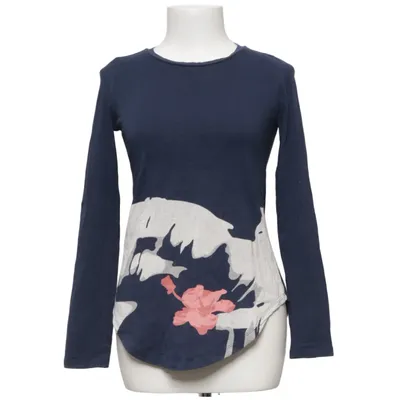 Long sleeve T-shirt (Blue) from Ginkgo Cotton, Elastane