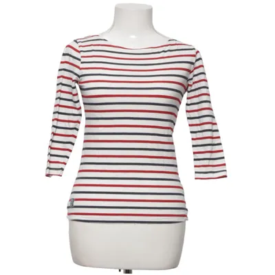 T-shirt à manches longues (Blanc, Rouge, Bleu) de Race Marine Coton, Élasthane