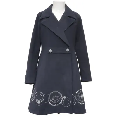 Coat (Blue) from EMP Acrylic, Polyester, Wool