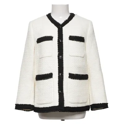 Blazer (Hvid, Flerfarvet) fra H&M Modern Classic Akryl, Polyester, Uld, Viscose