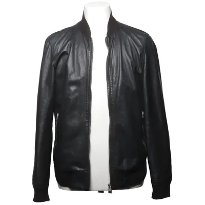 Veste en cuir (Noir) de Allsaints Coton, Élasthane, Cuir, Polyester, Viscose