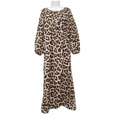 Maxi jurk (Beige, Zwart, Meerkleurig) van H&M Katoen