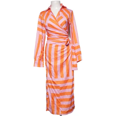 Slå-om-kjole (Pink, Orange) Polyester