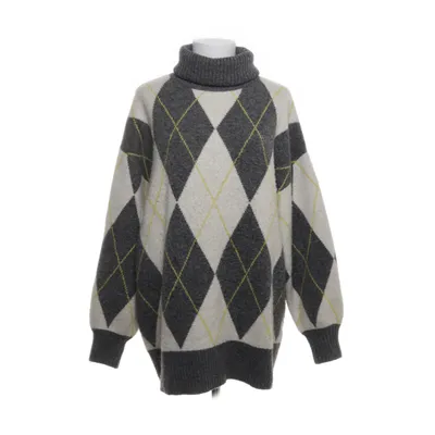 Turtleneck (Gray, Yellow, White) from Pringle of Scotland x H&M Acrylic, Elastane, Polyester, Wool