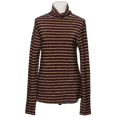 Rollkragenpullover (Lila, Gold, Schwarz) von Birgitte Herskind Elasthan, Metallfaser, Viskose