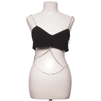 Crop top (Zwart) van Zara Polyester