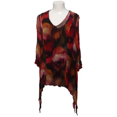 Bluse (Rød, Orange, Flerfarvet) fra Qneel Elastan, Viscose