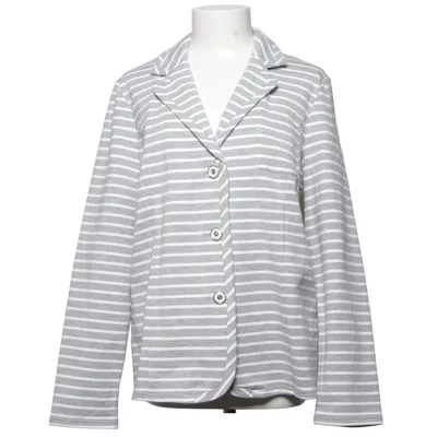 Blazer (Grå, Hvid) fra Fiora Blue Bomuld, Elastan, Polyester