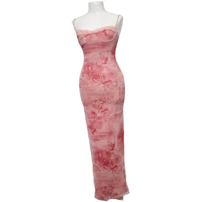 Långklänning (Rosa) från Shein Elastan, Polyester