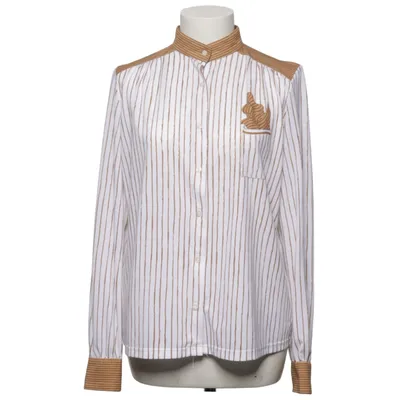 Shirt (White, Brown) from Bleyle Polyester