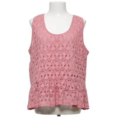 Top (Pink) from Dotted Blue Elastane, Polyester, Viscose