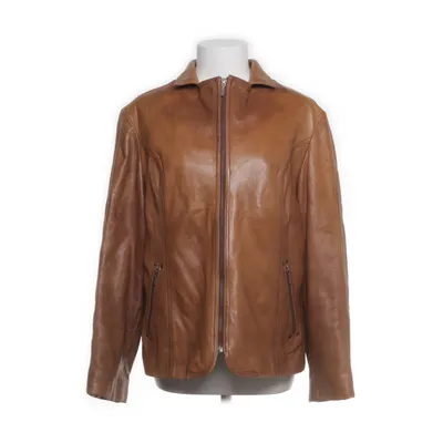 Leather jacket (Brown) from David Moore Cotton, Polyester, Leather