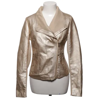 Biker jacket (Gold) from Softy Collection Polyester, Polyurethane