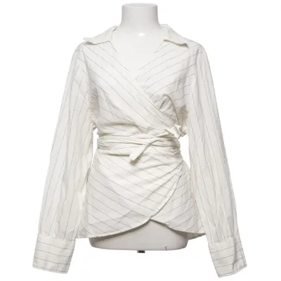 Blouse portefeuille (Blanc, Multicolore) de H&M Modern Classic Coton