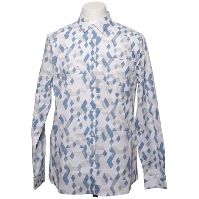 Shirt (Wit, Blauw, Grijs) van Emilio Denim Katoen, Elastaan