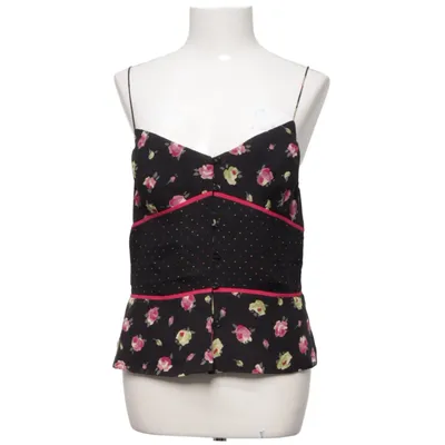 Peplum top (Zwart, Meerkleurig) van Express Polyester, Zijde