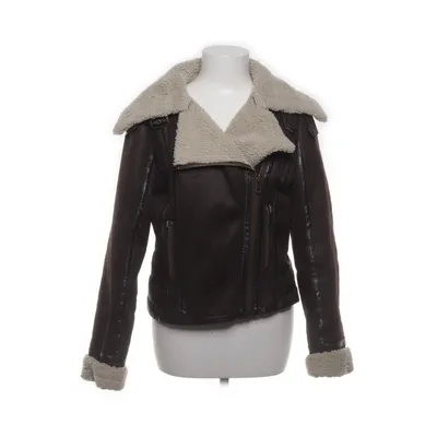 Shearling jas (Bruin, Beige) van Topshop Polyester