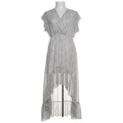 Dress (White, Black) from Papillonne Elastane, Polyester